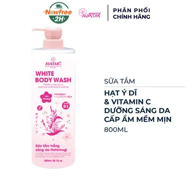 Sữa Tắm Avatar Sáng Da Hatomugi 800ml