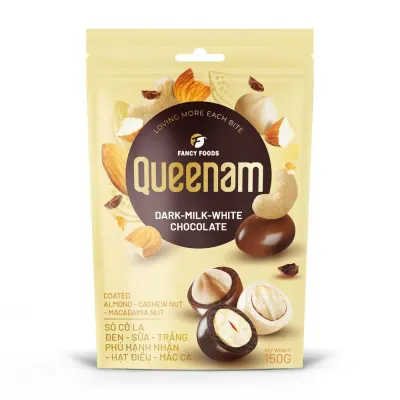 Choco Sữa Hạnh Nhân Hạt Điều Maca Queenam 75g