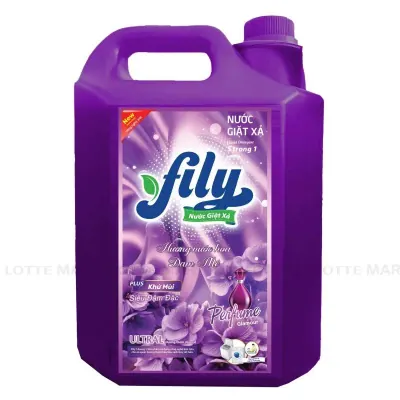 Nước Giặt Xả Fily Hương Đam Mê Cho Máy Giặt Cửa Trước và Cửa Trên Can 5kg