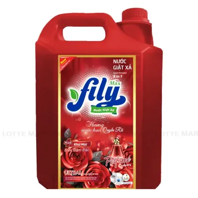Nước Giặt Xả Fily Hương Quyến Rũ Cho Máy Giặt Cửa Trước và Cửa Trên Can 5kg