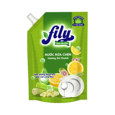 Nước Rửa Chén Fily Hương Chanh Sả Túi 3.5kg