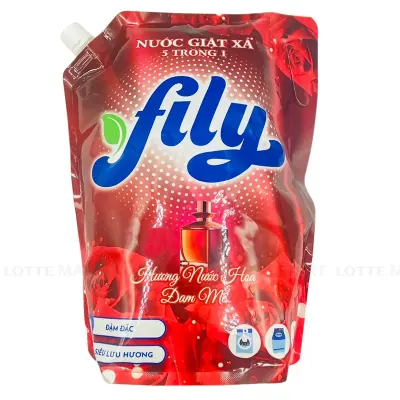 Nước Giặt Xả Fily Hương Đam Mê Cho Máy Giặt Cửa Trước và Cửa Trên Túi 3.6kg