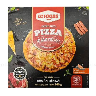 Pizza LC Foods Bò Bằm Phô Mai 140g