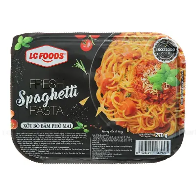 Mì Spaghetti Bò Bằm Phô Mai LC Foods Gói 270g