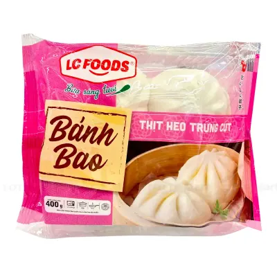 Bánh Bao Nhân Thịt Heo Trứng Cút LC Foods 400g