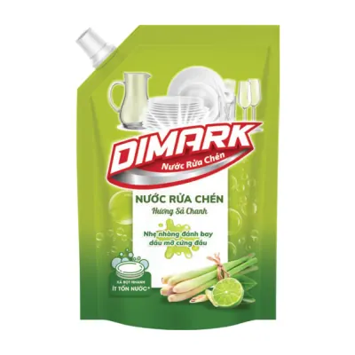 Nước Rửa Chén Dimark Hương Sả Chanh Túi 3.5kg
