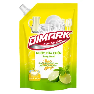 Nước Rửa Chén Dimark Hương Chanh Túi 3.5kg