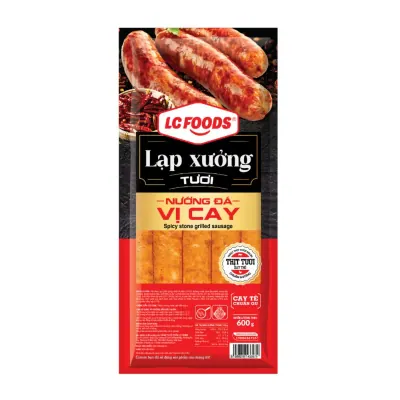 Lạp Xưởng Nướng Vị Cay LC Foods 600g