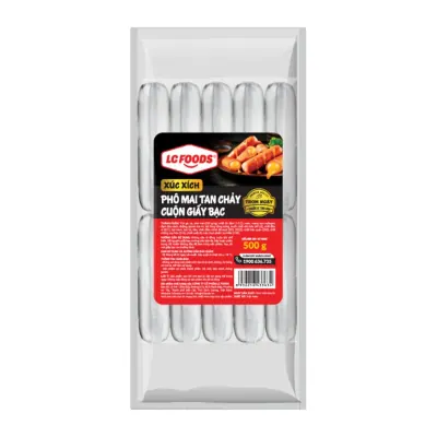 Xúc Xích Phô Mai Tan Chảy Giấy Bạc LC Foods 500g