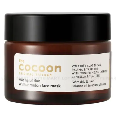 Mặt Nạ Cocoon Chiết Xuất Bí Đao Giảm Dầu Mụn Hũ 30ml