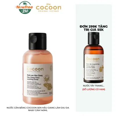 Nước Cân Bằng Cocoon Sen Hậu Giang Làm Dịu Da Nhạy Cảm 140ml