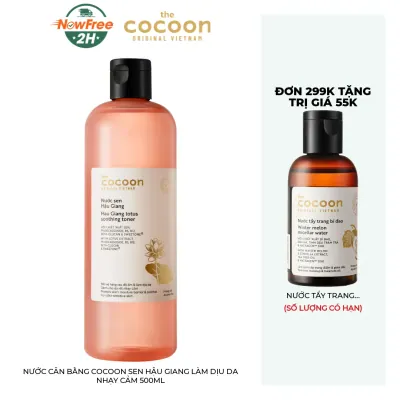 Nước Cân Bằng Cocoon Sen Hậu Giang Làm Dịu Da Nhạy Cảm 500ml