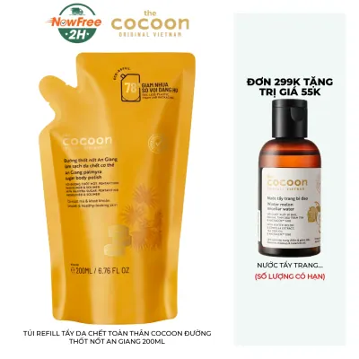 Túi Refill Tẩy Da Chết Toàn Thân Cocoon Đường Thốt Nốt An Giang 200ml