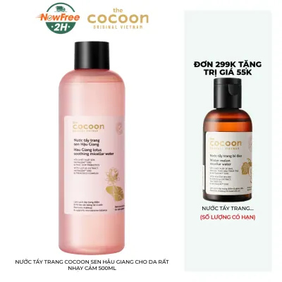 Nước Tẩy Trang Cocoon Sen Hậu Giang Cho Da Rất Nhạy Cảm 500ml