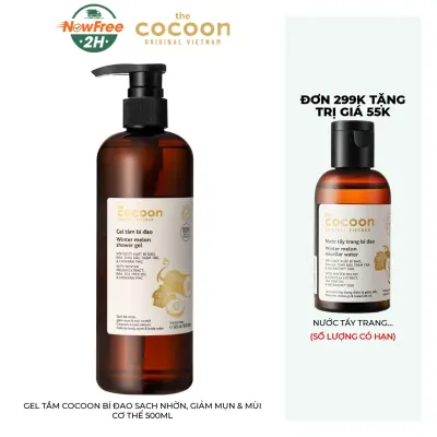 Gel Tắm Cocoon Bí Đao Sạch Nhờn, Giảm Mụn & Mùi Cơ Thể 500ml