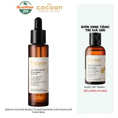 Serum Cocoon Bí Đao 7% Niacinamide Giảm Mụn & Mờ Thâm 30ml