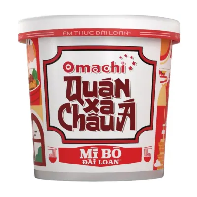Mì Omachi Quán Xá Châu Á Vị Bò Ly 95g