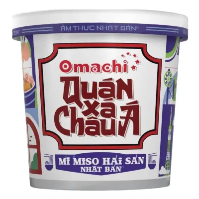 Mì Omachi Quán Xá Châu Á Vị Miso Hải Sản 96g