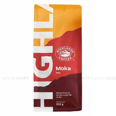 Cà Phê Rang Xay Moka Highlands Coffee Gói 200g