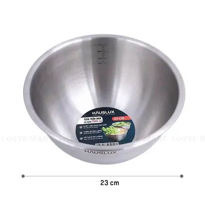 Thau Inox Tròn Biohome Hauslux Có Vạch 2.9L