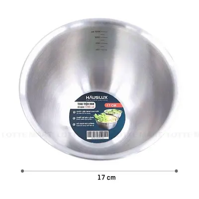 Thau Inox Tròn Biohome Hauslux Có Vạch 1.2L