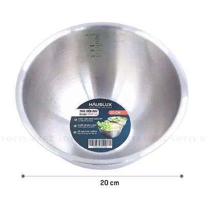 Thau Inox Tròn Biohome Hauslux Có Vạch 1.9L