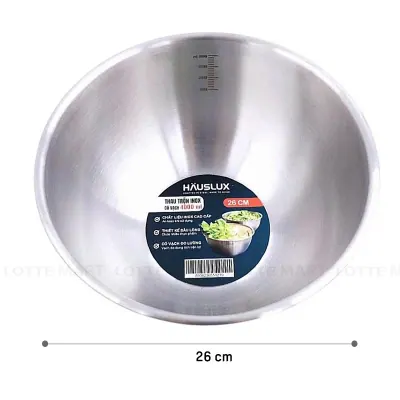 Thau Inox Tròn Biohome Hauslux Có Vạch 4L