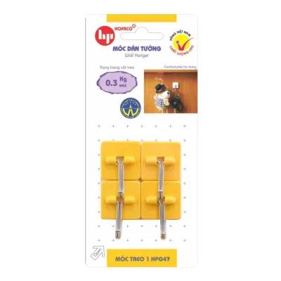 Móc Dán Inox HPG47-4 Cái