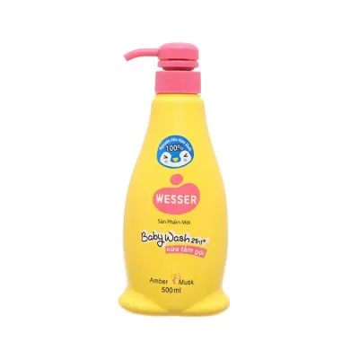 Sữa Tắm Gội Wesser Hổ Phách 500ml