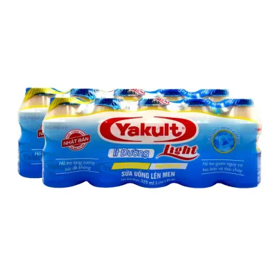 Lốc 10 Chai Sữa Chua Uống Lên Men Ít Đường Yakult Light 65ml