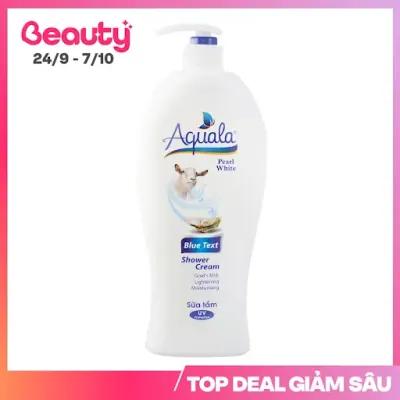 Sữa Tắm Dê Aquala Ngọc Trai Xanh Dương 1.2L