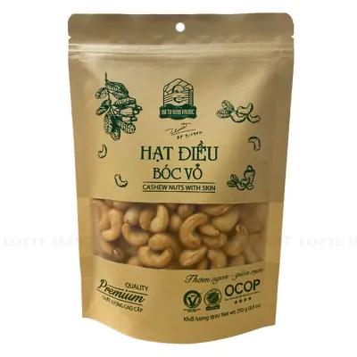 Hạt Điều Bà Tư Bóc Vỏ Túi 205g