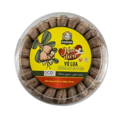 Hạt Điều Lụa Bà Tư Ocop Hộp 200g