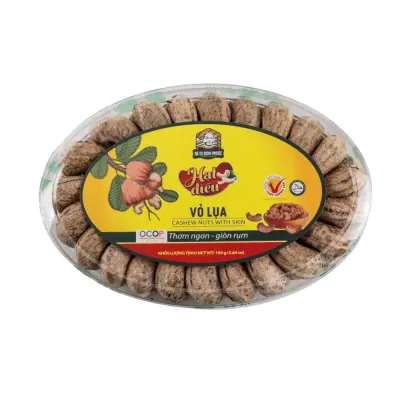 Hạt Điều Lụa Bà Tư Ocop Hộp Hình Ovan 160g