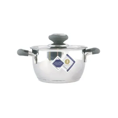 Nồi Inox 430 3 Đáy Quai Silicon Fivestar 16cm