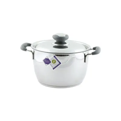 Nồi Inox 430 3 Đáy Quai Silicon Fivestar 20cm