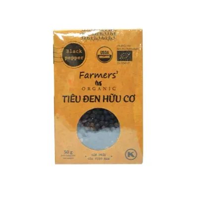 Tiêu Đen Hạt Hữu Cơ Farmer’s 50g – CX – F