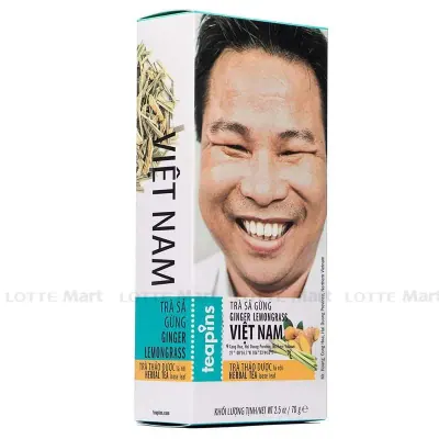 Trà Thảo Dược Gừng & Sả Teapins Farmer's Tea Hộp 70g