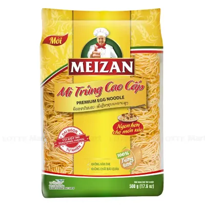 Mì Trứng Cao Cấp Meizan Gói 500g