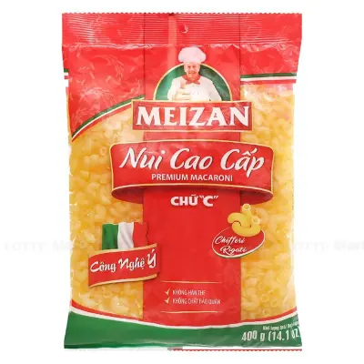 Nui Chữ C Cao Cấp Meizan Gói 400g