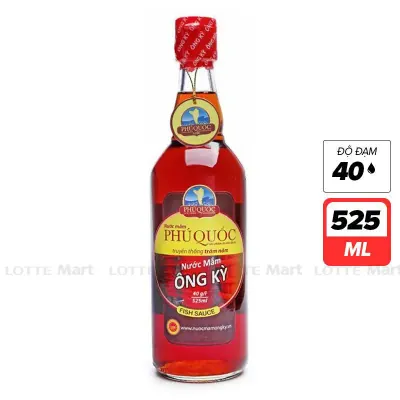 Nước Mắm Phú Quốc Ông Kỳ 40 Độ Đạm Chai 525ml