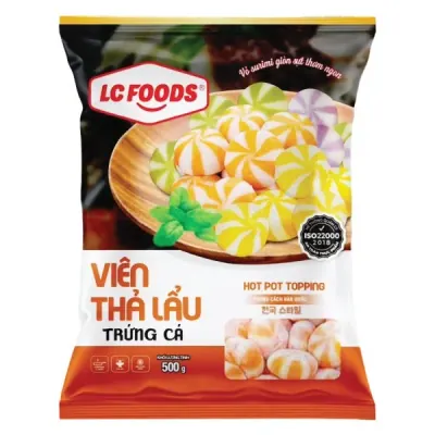 Viên Thả Lẩu Trứng Cá LC Foods 500g