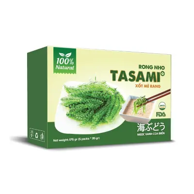Rong Nho Sốt Mè Rang Tasami Phúc Thịnh Hộp Giấy 175g