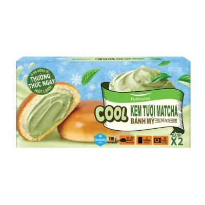 Bánh Mì Kem Matcha Pulmuone 2x75g