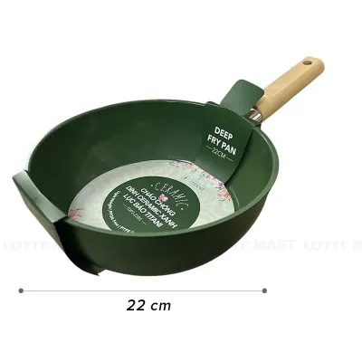 Chảo Chống Dính Đáy Từ Ceramic Titani TDP3-22BS 22cm