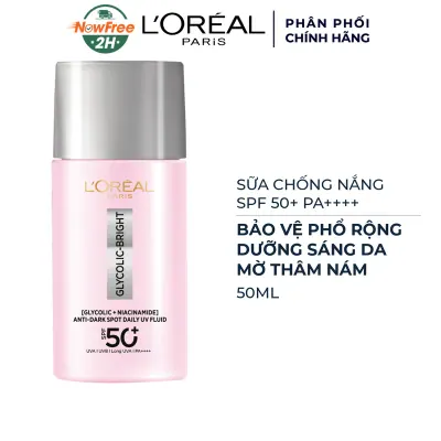 Sữa Chống Nắng L’oreal Bảo Vệ Phổ Rộng Sáng Da Mờ Thâm 50ml