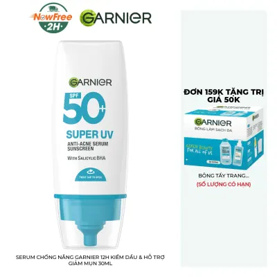 Serum Chống Nắng Garnier 12H Kiềm Dầu & Hỗ Trợ Giảm Mụn 30ml