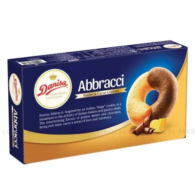 Bánh Quy Danisa Abbracci Vị Bơ và Cacao Hộp 168g