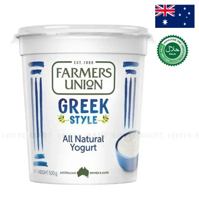 Sữa Chua Ăn Kiểu Hy Lạp Farmers Union Vị Tự Nhiên Hũ 500g
