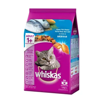 Thức Ăn Cho Mèo Vị Cá Biển Whiskas Adult Ocean Fish 1.2kg